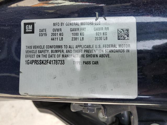 2015 BUICK VERANO CON 1G4PR5SK2F4178733