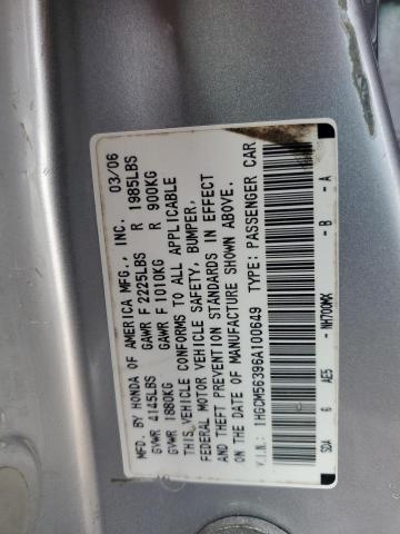 1HGCM56396A100649 | 2006 Honda accord se