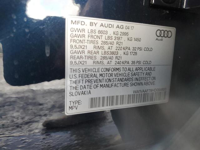 WA1VAAF79HD054893 2017 AUDI Q7, photo no. 13