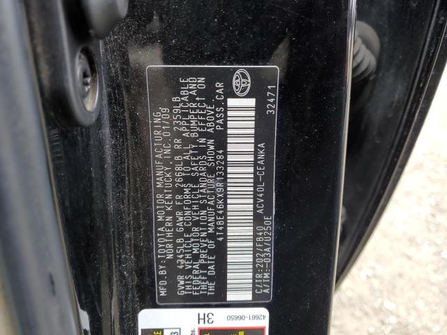 4T4BE46KX9R133284 | 2009 Toyota camry base