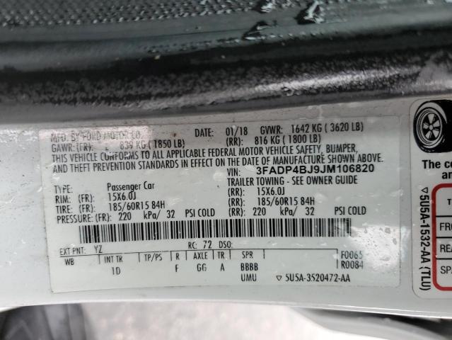2018 FORD FIESTA SE 3FADP4BJ9JM106820