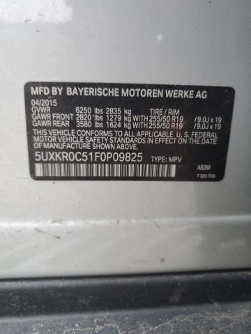 VIN 5UXKR0C51F0P09825 2015 BMW X5, Xdrive35I no.12