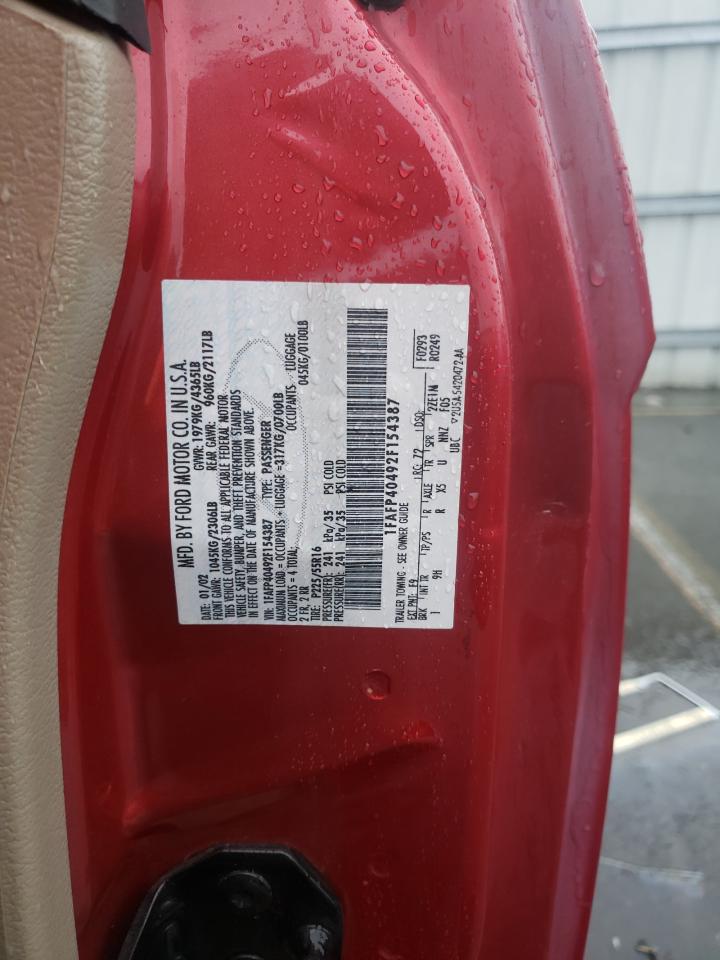 1FAFP40492F154387 2002 Ford Mustang