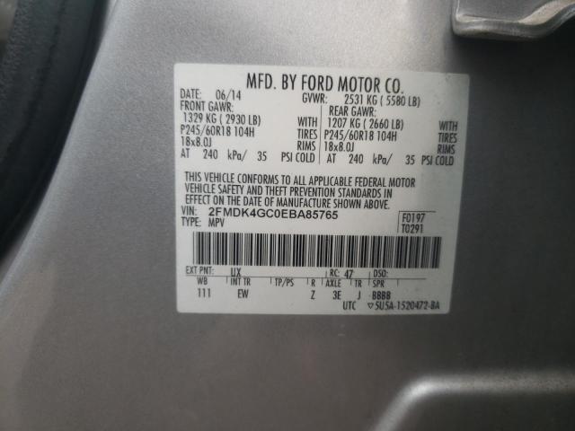 2FMDK4GC0EBA85765 | 2014 Ford edge se