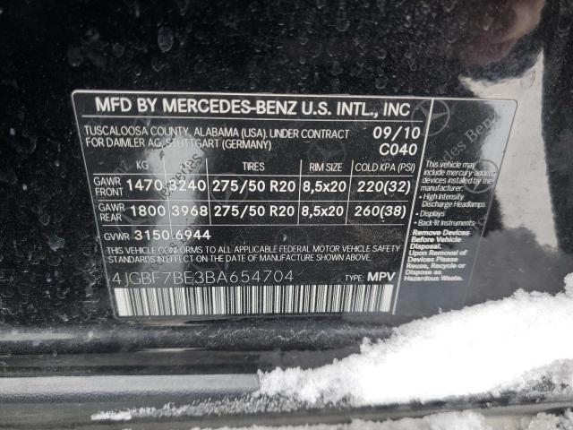 Lot #2452825390 2011 MERCEDES-BENZ GL 450 4MA salvage car