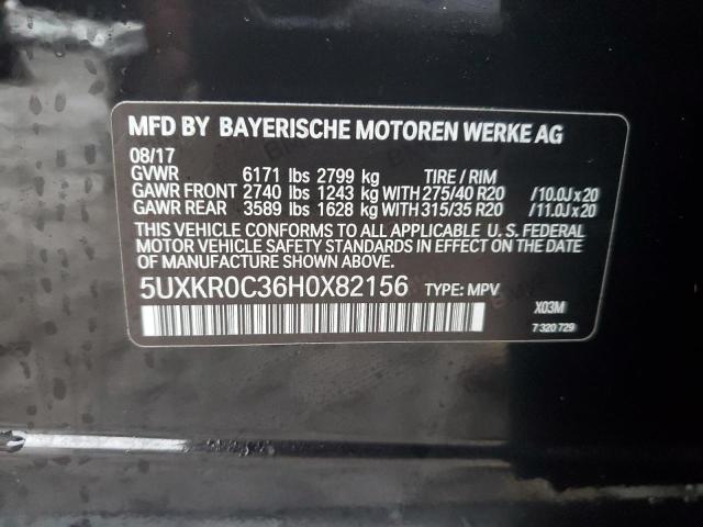 5UXKR0C36H0X82156 2017 BMW X5, photo no. 12