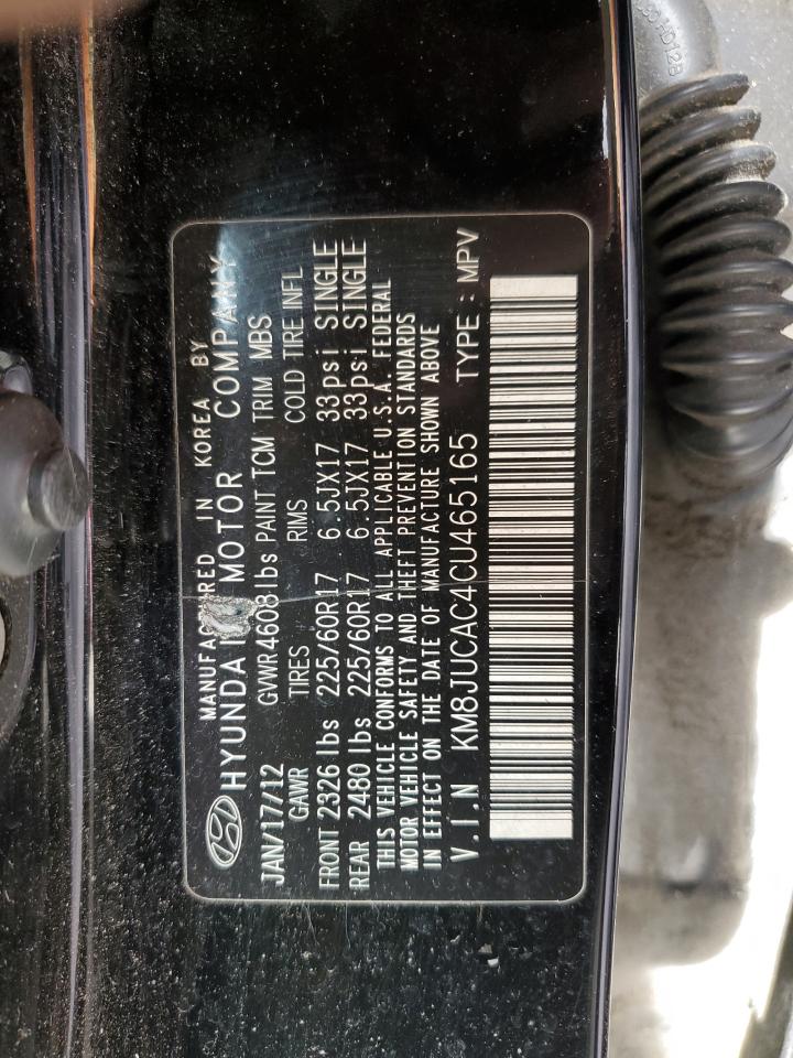 KM8JUCAC4CU465165 2012 Hyundai Tucson Gls