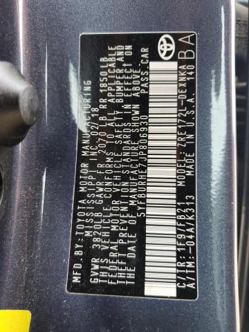 2018 TOYOTA COROLLA L 5YFBURHE7JP806930