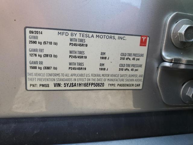 5YJSA1H16EFP50620 | 2014 Tesla model s