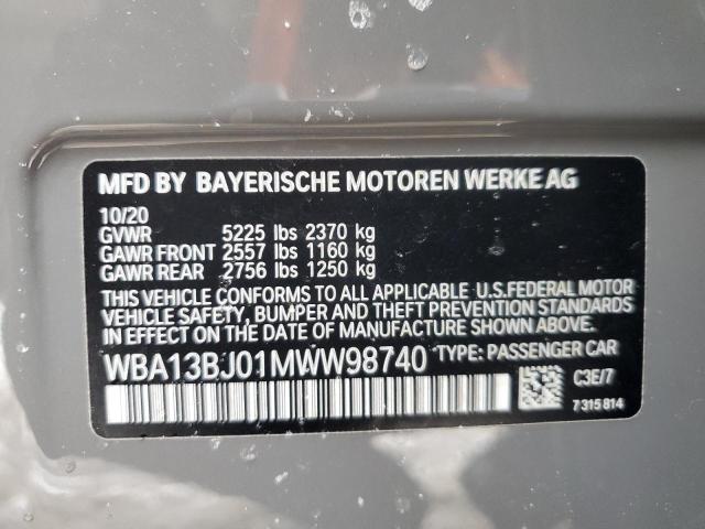2021 BMW 530 XI - WBA13BJ01MWW98740