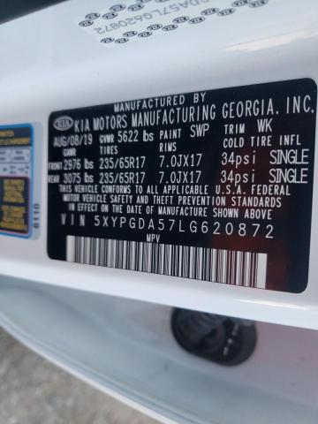 5XYPGDA57LG620872 | 2020 KIA SORENTO S