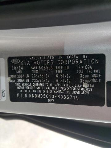 KNDMB5C13F6036719 | 2015 KIA SEDONA LX