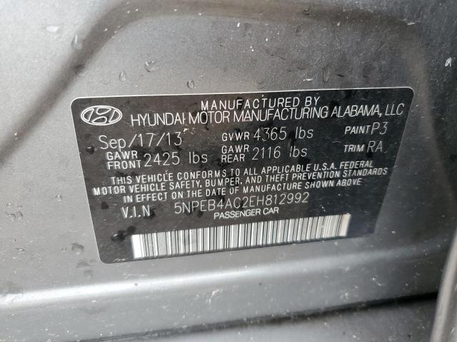 5NPEB4AC2EH812992 | 2014 HYUNDAI SONATA GLS