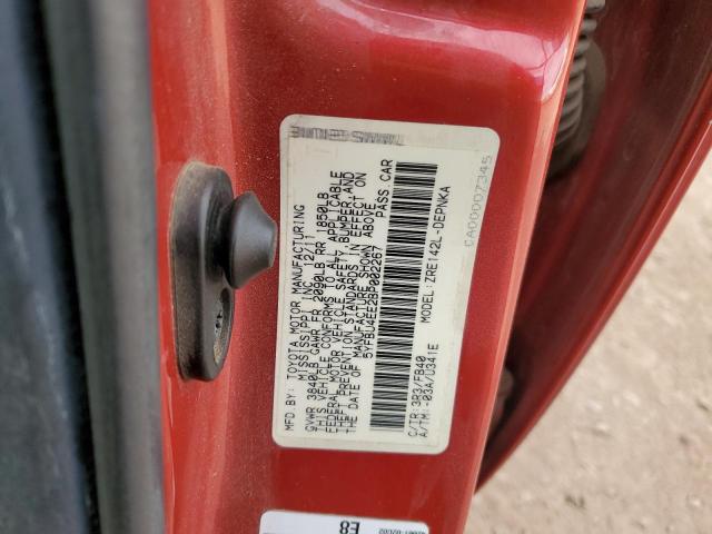 Image 12 of 2011 Toyota Corolla salvage vehicle - Lot #38953814 at Copart