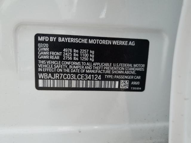 2020 BMW 530 XI - WBAJR7C03LCE34124