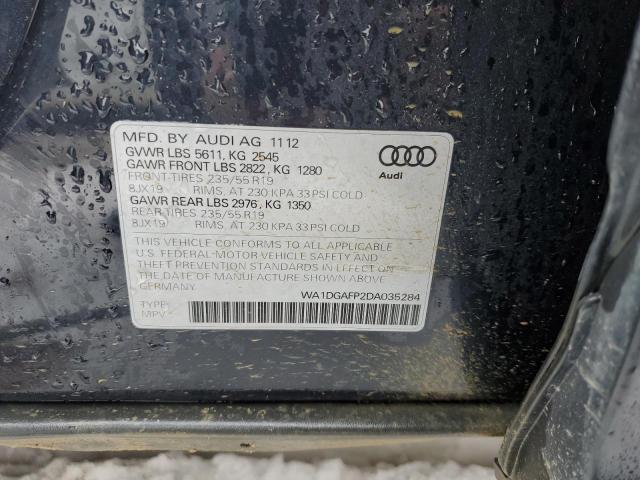 VIN WA1DGAFP2DA035284 2013 Audi Q5, Premium Plus no.13