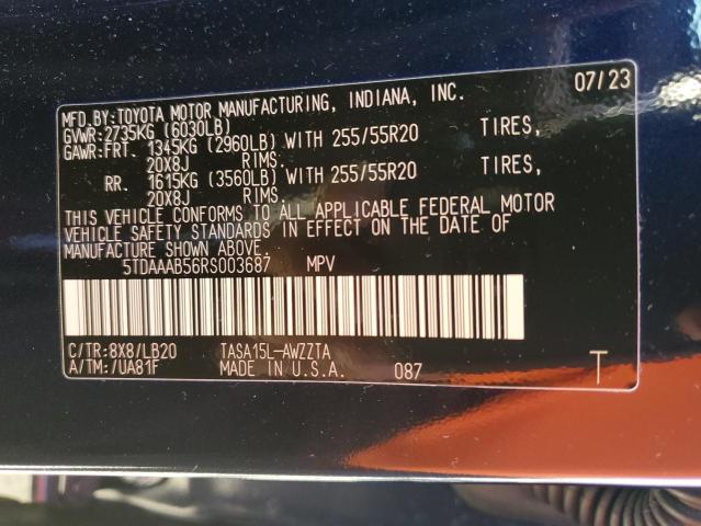 2024 TOYOTA GRAND HIGH - 5TDAAAB56RS003687