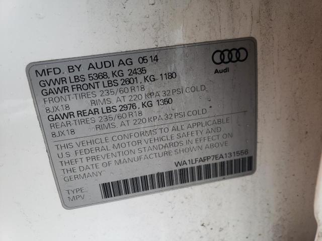 VIN WA1LFAFP7EA131556 2014 Audi Q5, Premium Plus no.12