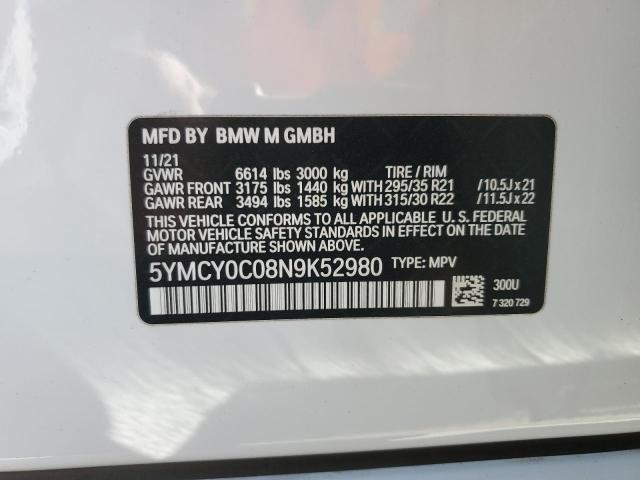 Lot #2304849059 2022 BMW X6 M salvage car