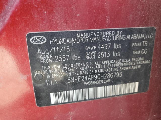 5NPE24AF9GH286793 | 2016 HYUNDAI SONATA SE