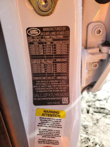 2020 LAND ROVER DISCOVERY SALCJ2FX7LH834260
