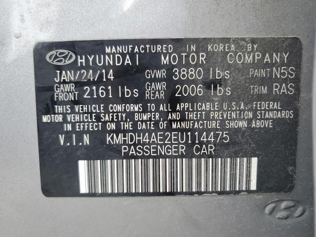 KMHDH4AE2EU114475 | 2014 HYUNDAI ELANTRA SE