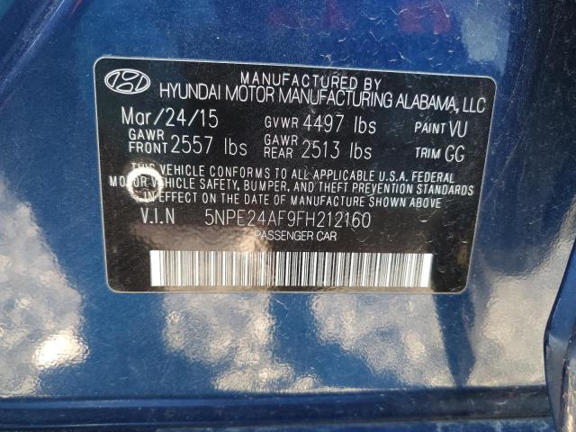 5NPE24AF9FH212160 | 2015 HYUNDAI SONATA SE