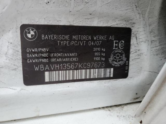 2007 BMW 323 I VIN: WBAVH13567KC97673 Lot: 37004904