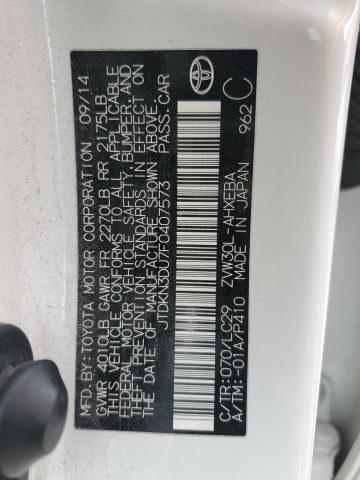 2015 TOYOTA PRIUS JTDKN3DU7F0407573