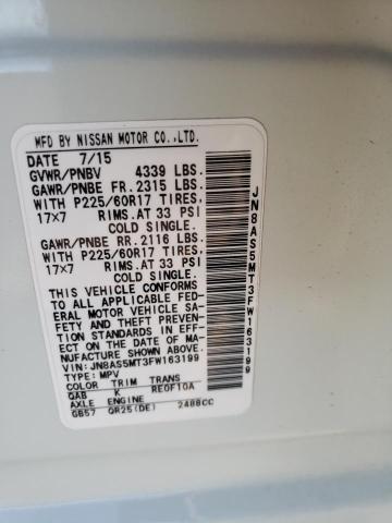 2015 NISSAN ROGUE S FW - JN8AS5MT3FW163199