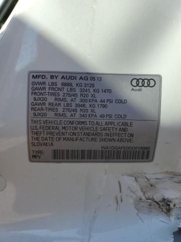 WA1DGAFE0DD016990 2013 Audi Q7 Prestige