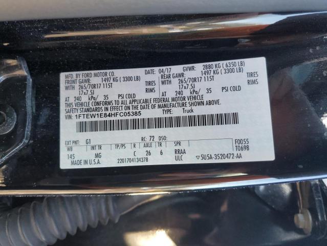 2017 FORD F150 SUPER 1FTEW1E84HFC05385