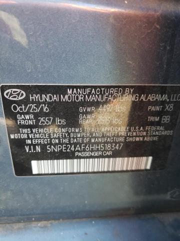 5NPE24AF6HH518347 | 2017 HYUNDAI SONATA SE