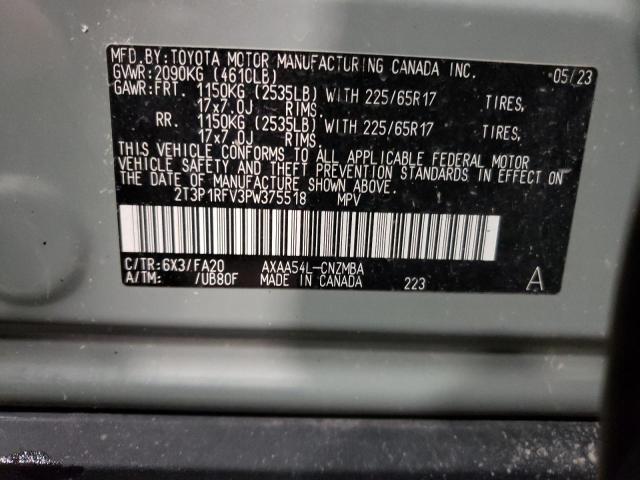 2T3P1RFV3PW375518 | 2023 TOYOTA RAV4 XLE