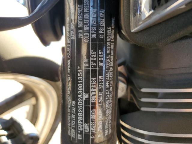 2010 VICTORY MOTORCYCLES HAMMER 8-B 5VPBB26D2A3001354