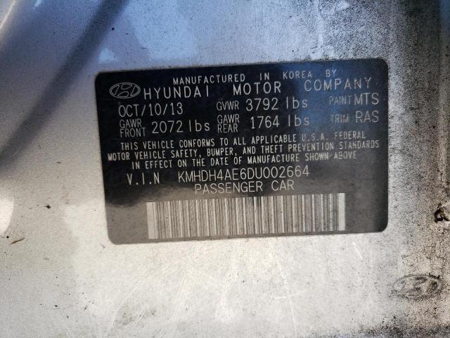 2013 Hyundai Elantra Gls VIN: KMHDH4AE6DU002664 Lot: 82535613