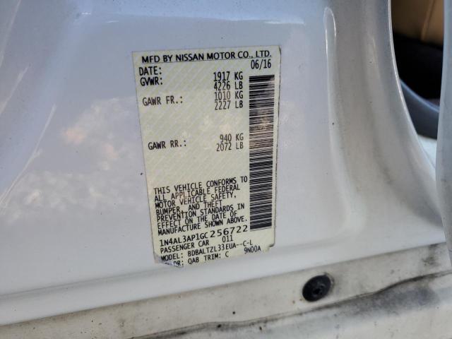 2016 NISSAN ALTIMA 2.5 - 1N4AL3AP1GC256722