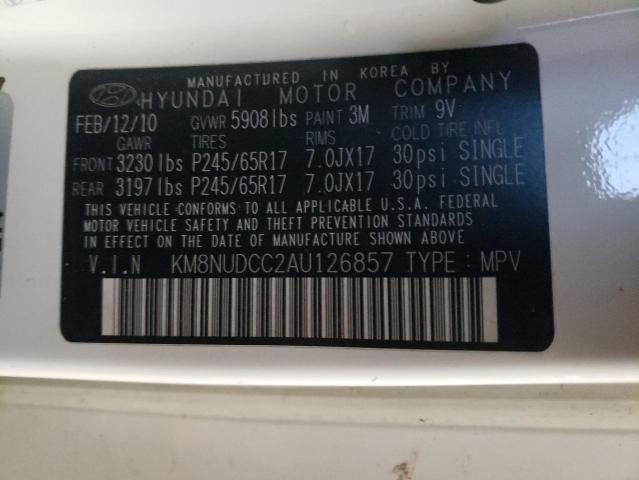 VIN 2HGFE2F54NH530471 2010 HYUNDAI VERACRUZ no.13