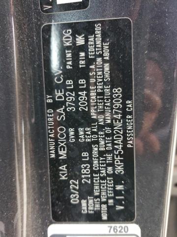 2022 KIA FORTE - 3KPF54AD2NE479038