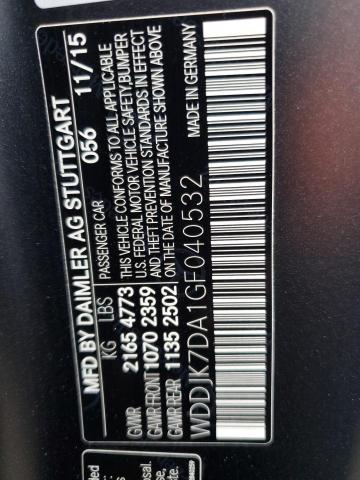 2016 MERCEDES-BENZ SL 550 - WDDJK7DA1GF040532