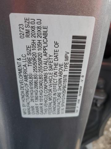 2023 HONDA PILOT SPOR - 5FNYG1H35PB015978