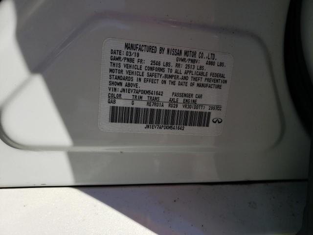2019 INFINITI Q50 LUXE - JN1EV7AP0KM541642