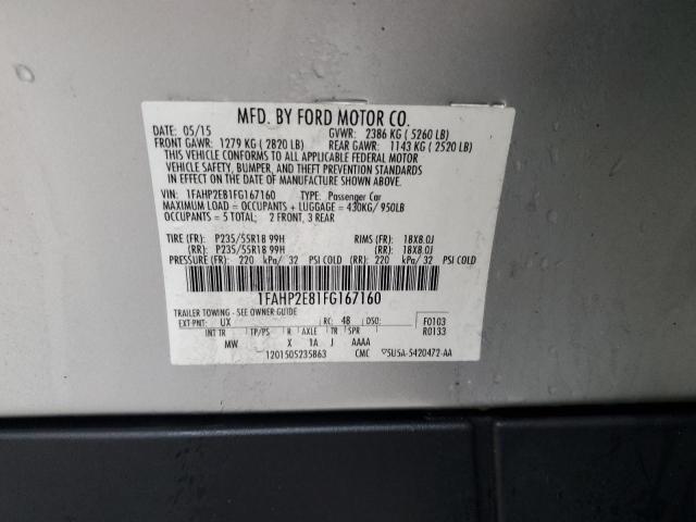 2015 FORD TAURUS SEL 1FAHP2E81FG167160
