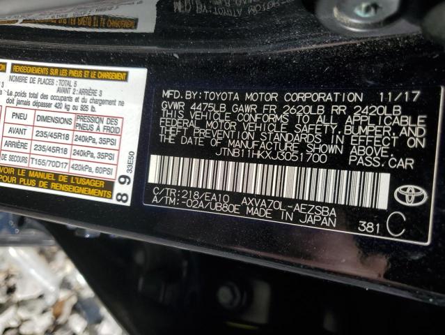 2018 TOYOTA CAMRY L - JTNB11HKXJ3051700