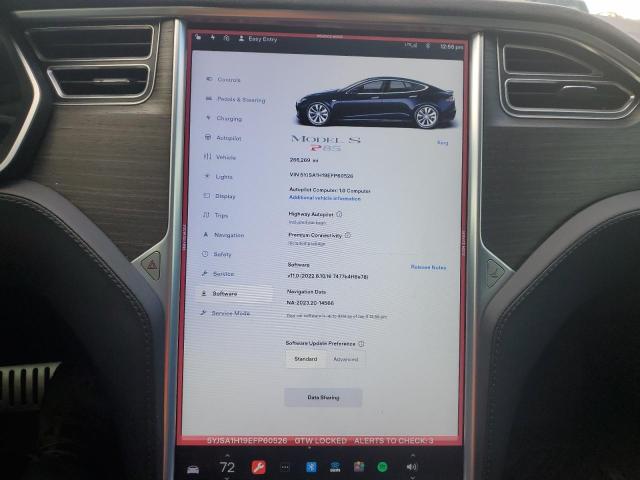 5YJSA1H19EFP60526 | 2014 TESLA MODEL S