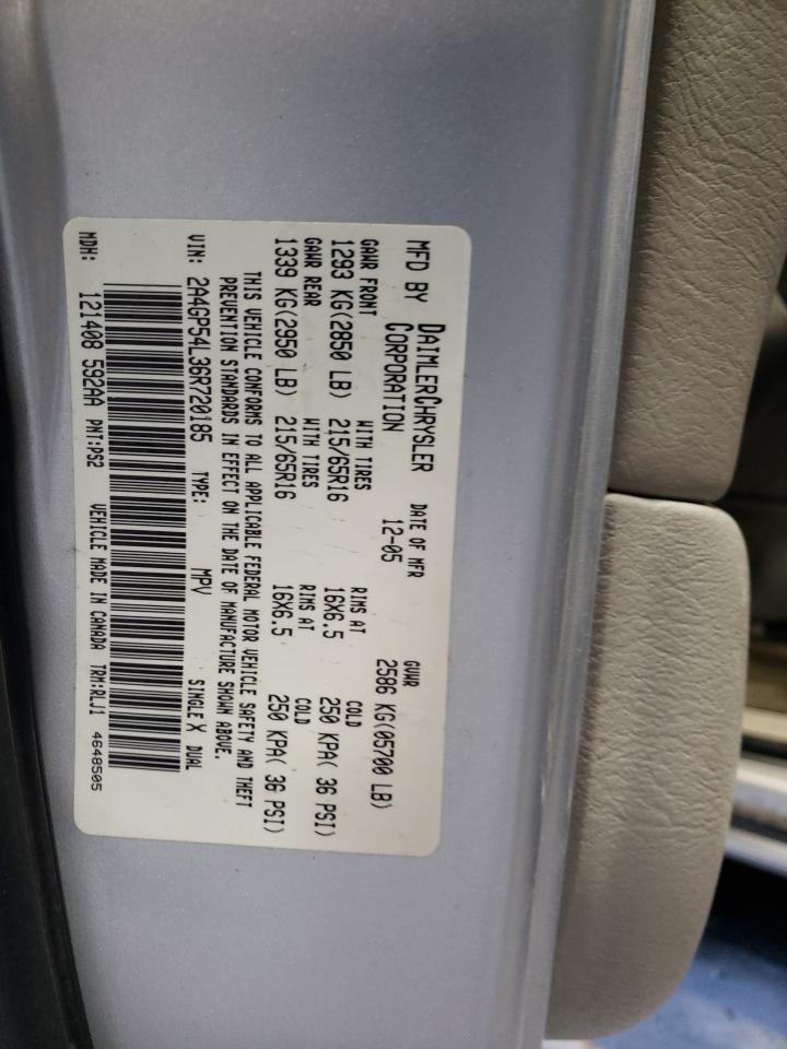 2A4GP54L36R720185 2006 Chrysler Town & Country Touring