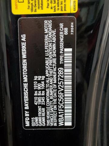 VIN WBA1F5C56FV257289 2015 BMW 2 Series, 228 I no.12