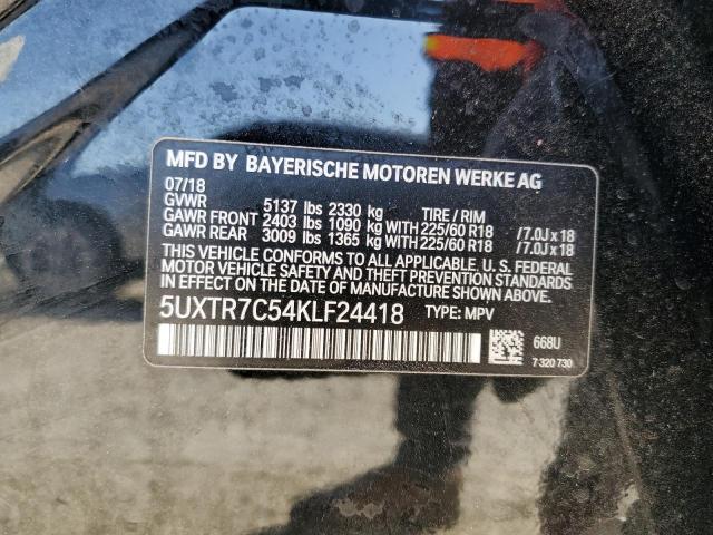 2019 BMW X3 SDRIVE3 5UXTR7C54KLF24418