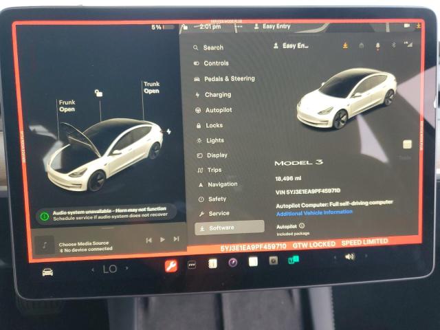 5YJ3E1EA9PF459710 | 2023 TESLA MODEL 3