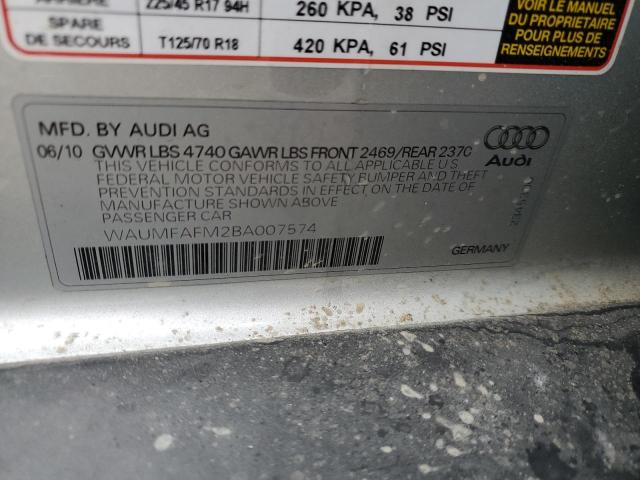 2011 Audi A3 Premium Plus VIN: WAUMFAFM2BA007574 Lot: 39340714